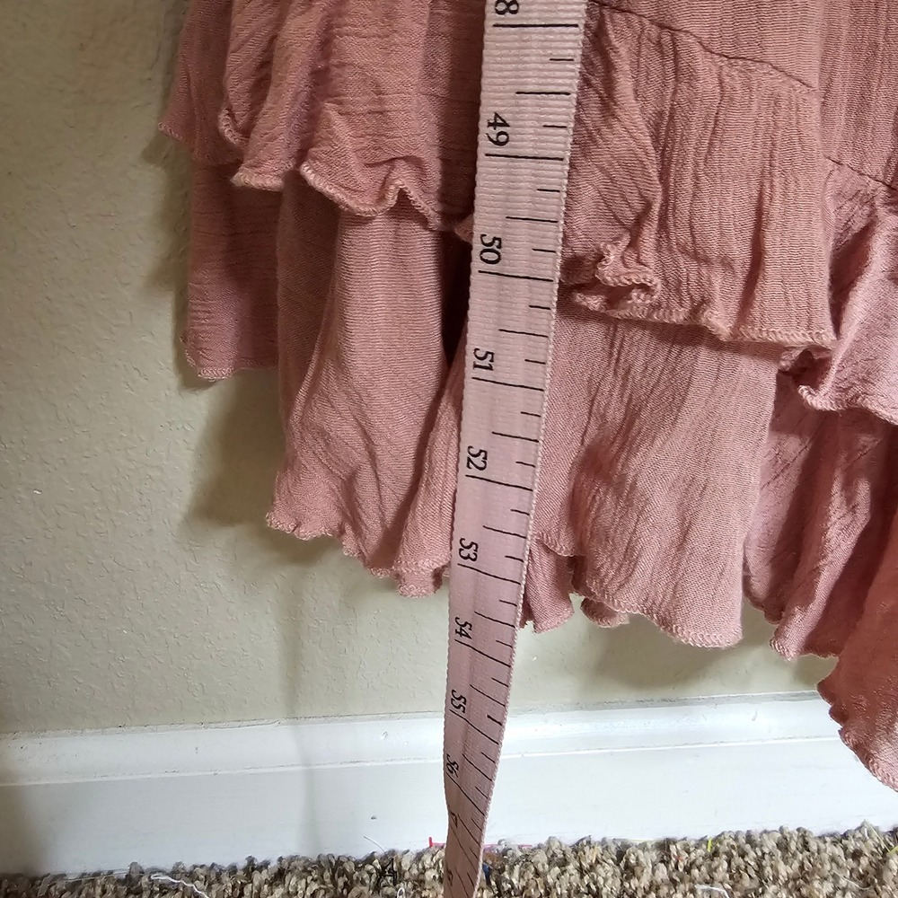 Free People FP One Adella Maxi Slip Dress Rose Pink Lace Crochet Boho Small - Picture 8 of 10